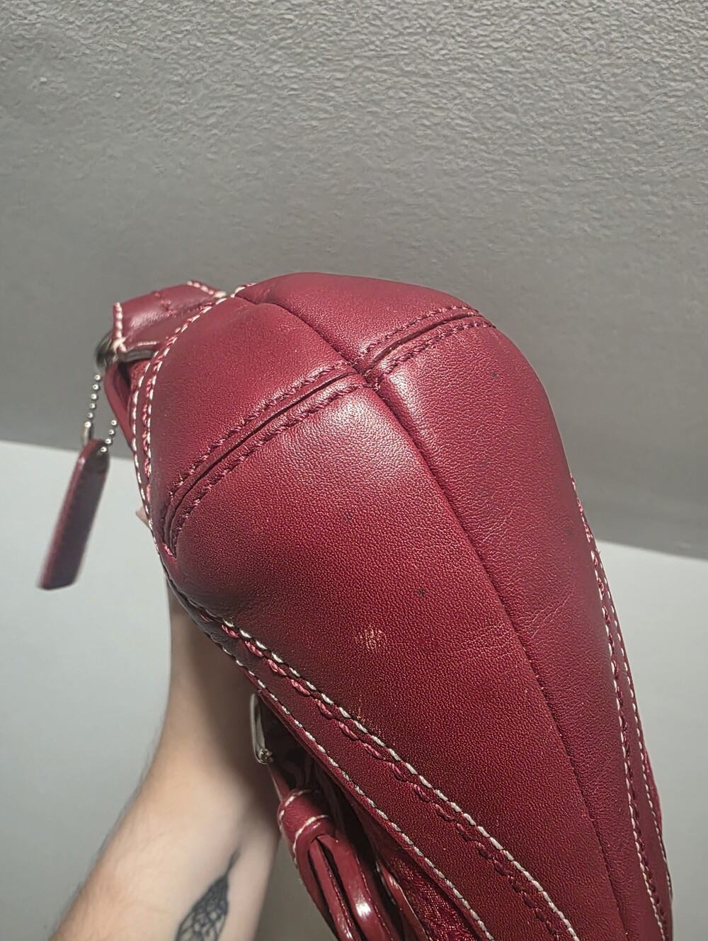 Red COACH Soho + Matching Wallet - Picture 7 of 12